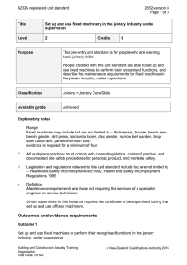 NZQA registered unit standard 2552 version 8  Page 1 of 3