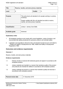 NZQA registered unit standard 14480 version 5  Page 1 of 2