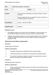 NZQA registered unit standard 2536 version 9  Page 1 of 3