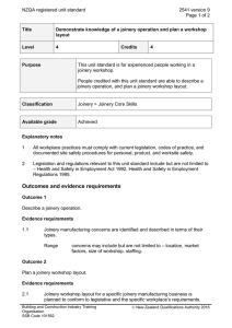 NZQA registered unit standard 2541 version 9  Page 1 of 2