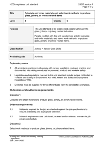 NZQA registered unit standard 28213 version 1  Page 1 of 2
