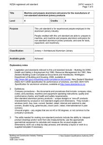 NZQA registered unit standard 24741 version 3  Page 1 of 4