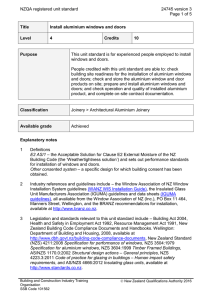 NZQA registered unit standard 24745 version 3  Page 1 of 5