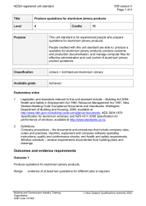 NZQA registered unit standard 558 version 5  Page 1 of 4