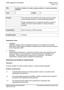 NZQA registered unit standard 19984 version 4  Page 1 of 3