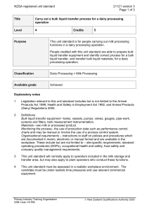 NZQA registered unit standard 21121 version 3  Page 1 of 3
