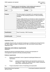 NZQA registered unit standard 28611 version 1  Page 1 of 5