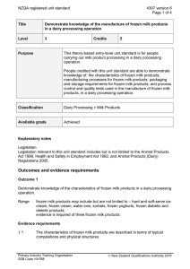 NZQA registered unit standard 4307 version 6  Page 1 of 4