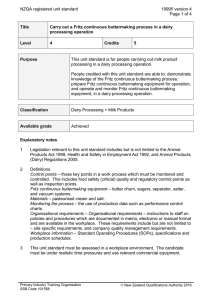 NZQA registered unit standard 19995 version 4  Page 1 of 4
