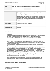 NZQA registered unit standard 20003 version 4  Page 1 of 4