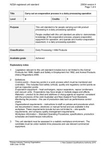 NZQA registered unit standard 20004 version 4  Page 1 of 4