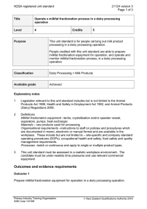 NZQA registered unit standard 21124 version 3  Page 1 of 3