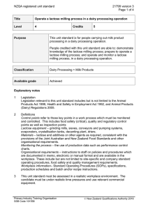 NZQA registered unit standard 21799 version 3  Page 1 of 4