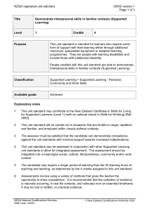 NZQA registered unit standard 29302 version 1  Page 1 of 3