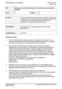 NZQA registered unit standard 16281 version 5  Page 1 of 5