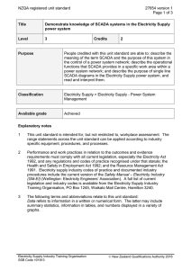 NZQA registered unit standard 27654 version 1  Page 1 of 3