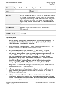 NZQA registered unit standard 12385 version 6  Page 1 of 6