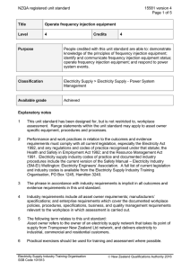 NZQA registered unit standard 15581 version 4  Page 1 of 5