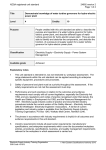 NZQA registered unit standard 24692 version 2  Page 1 of 4