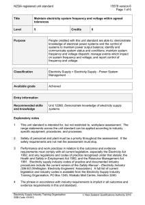NZQA registered unit standard 15578 version 6  Page 1 of 6