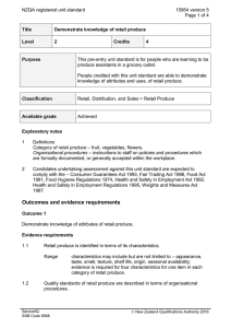 NZQA registered unit standard 15954 version 5  Page 1 of 4