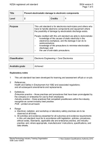 NZQA registered unit standard 5934 version 5  Page 1 of 4