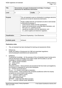 NZQA registered unit standard 20433 version 3  Page 1 of 5