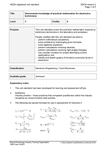 NZQA registered unit standard 20434 version 2  Page 1 of 5