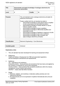 NZQA registered unit standard 20715 version 2  Page 1 of 5