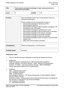 NZQA registered unit standard 20719 version 2  Page 1 of 6