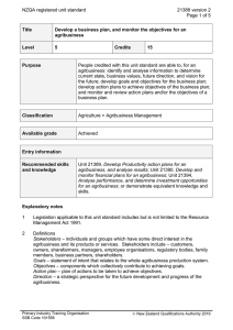 NZQA registered unit standard 21388 version 2  Page 1 of 5