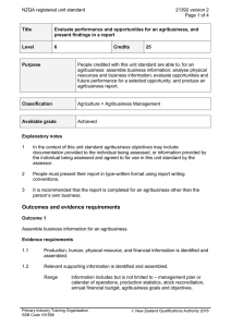 NZQA registered unit standard 21392 version 2  Page 1 of 4