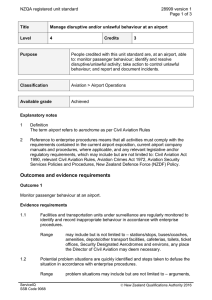 NZQA registered unit standard 28999 version 1  Page 1 of 3