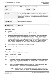 NZQA registered unit standard 29004 version 1  Page 1 of 3