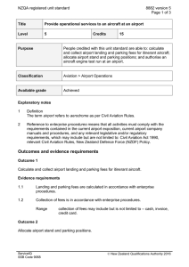 NZQA registered unit standard 8882 version 5  Page 1 of 3