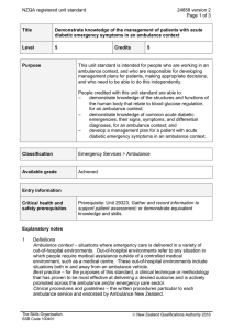 NZQA registered unit standard 24858 version 2  Page 1 of 3