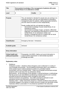 NZQA registered unit standard 24868 version 2  Page 1 of 3