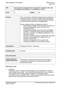 NZQA registered unit standard 29416 version 1  Page 1 of 5