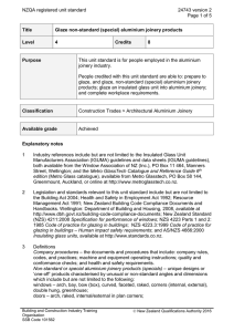 NZQA registered unit standard 24743 version 2  Page 1 of 5