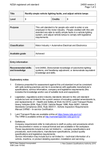 NZQA registered unit standard 24093 version 2  Page 1 of 3