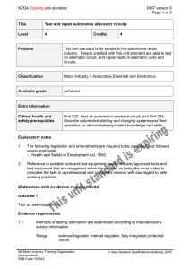 NZQA unit standard 5457 version 5