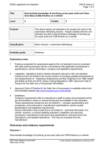 NZQA registered unit standard 24016 version 2  Page 1 of 3