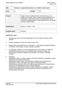 NZQA registered unit standard 27047 version 1  Page 1 of 4