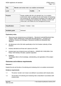 NZQA registered unit standard 27056 version 1  Page 1 of 4