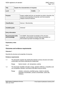 NZQA registered unit standard 26487 version 2  Page 1 of 3
