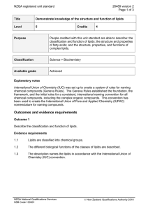 NZQA registered unit standard 26489 version 2  Page 1 of 3