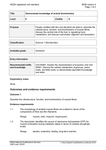NZQA registered unit standard 8059 version 4  Page 1 of 3