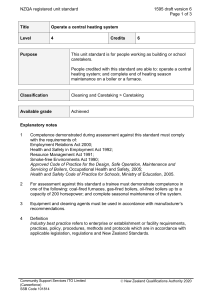 NZQA registered unit standard 1595 draft version 6  Page 1 of 3