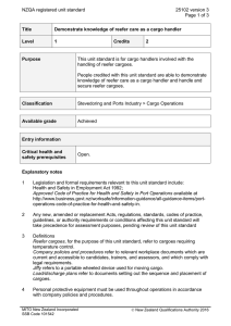 NZQA registered unit standard 25102 version 3  Page 1 of 3