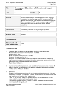 NZQA registered unit standard 20166 version 4  Page 1 of 4